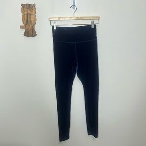 Athleta Elation Velvet Tight blue